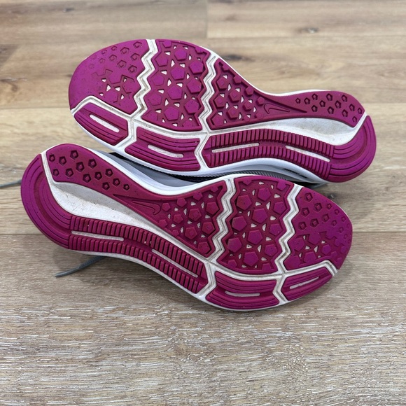 NIKE DOWNSHIFTER Womens Size 7 Black Gray Turquoise Purple Sneakers - Picture 4 of 11